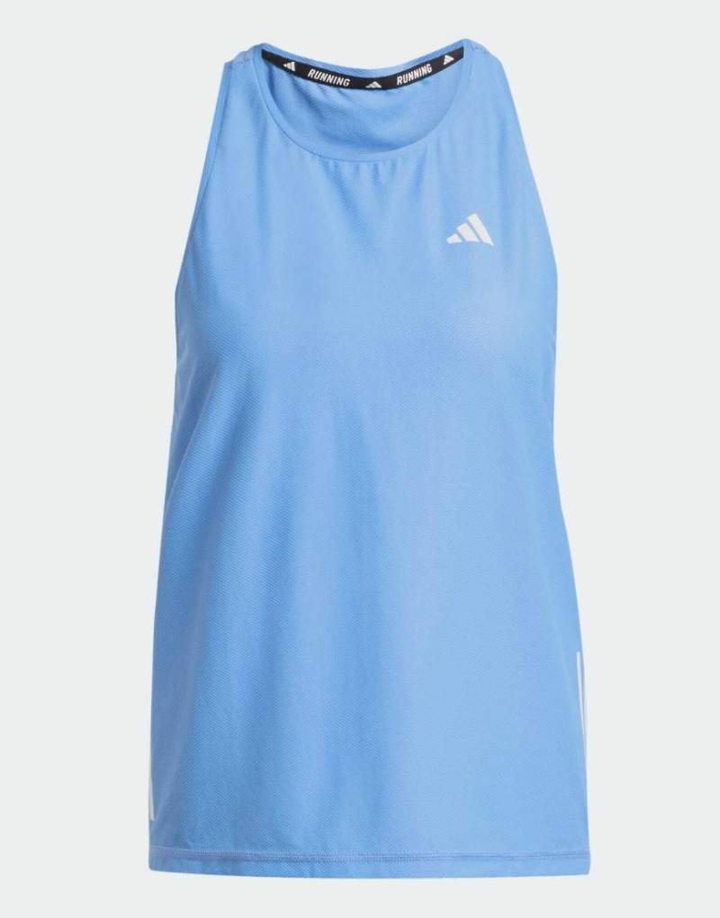 adidas Performance - Own The Run - Tanktop in Fusion-Blau von adidas performance