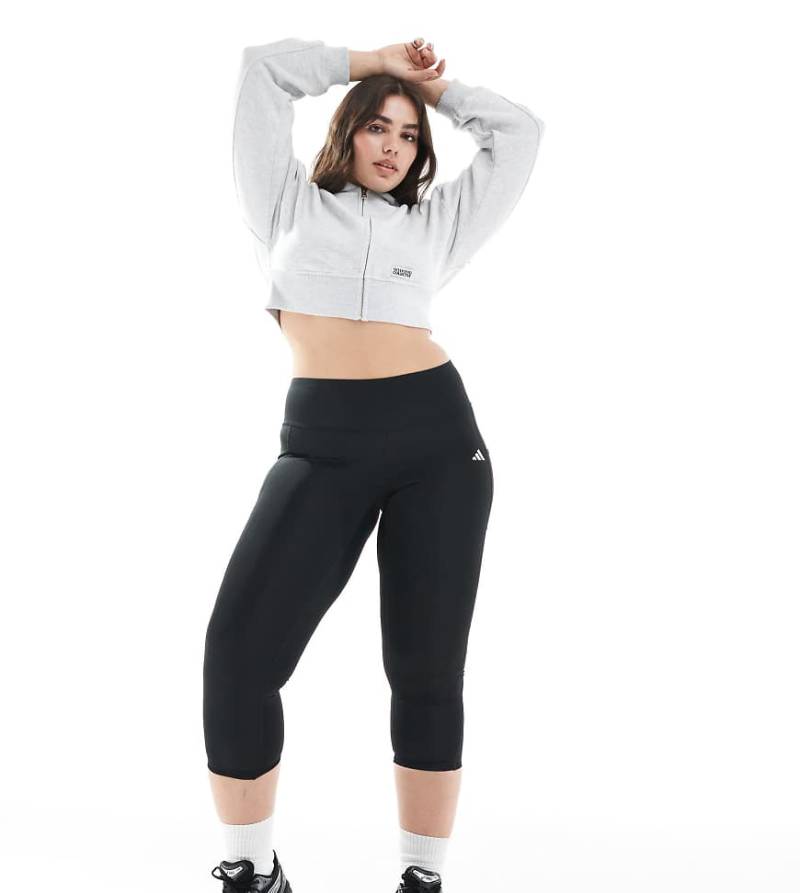 adidas Performance Plus - Optime - Lange Leggings in Schwarz von adidas performance