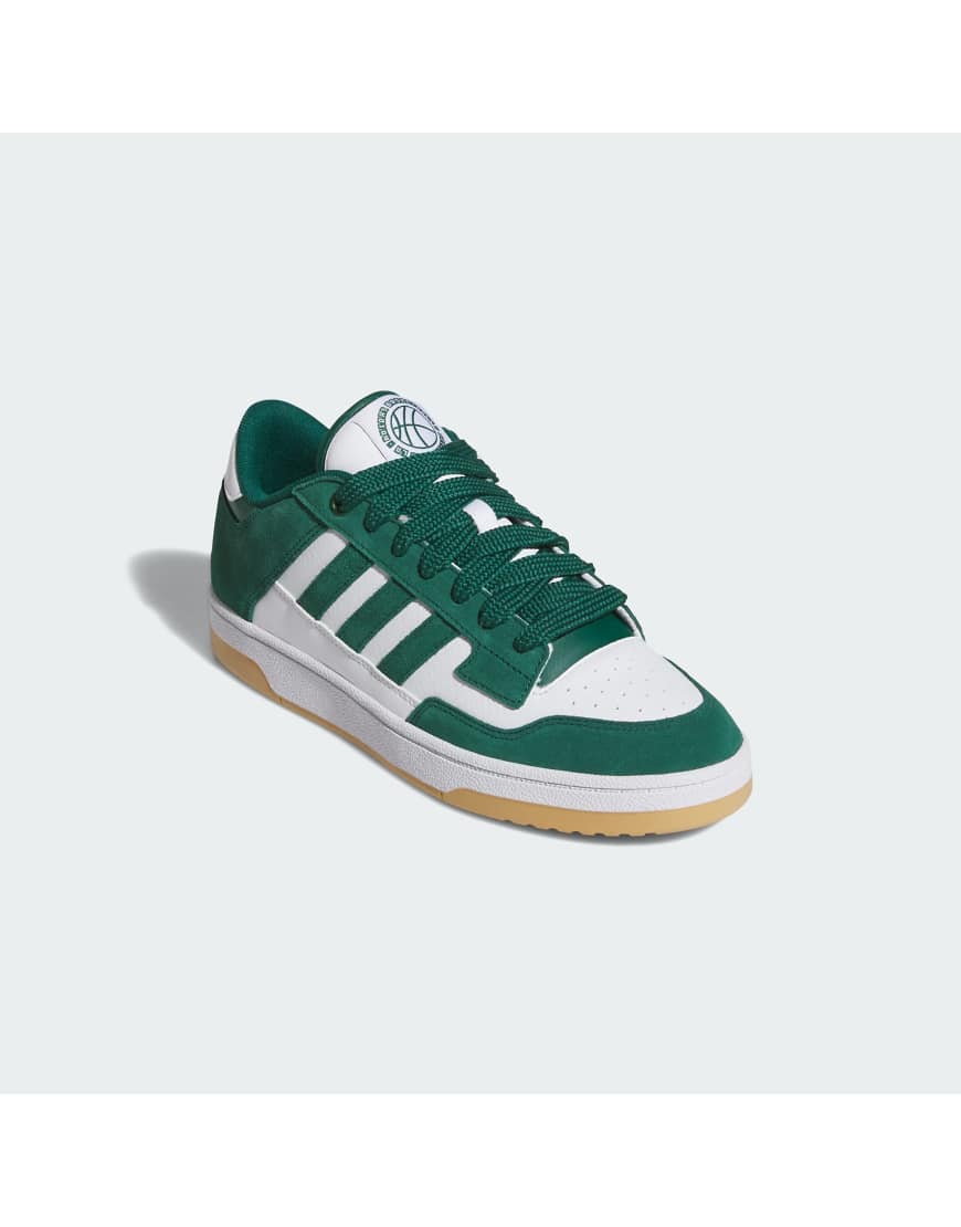 adidas Performance - Rapid Court Low - Niedrige Sneaker in College-Grün/Wolkenweiß von adidas performance
