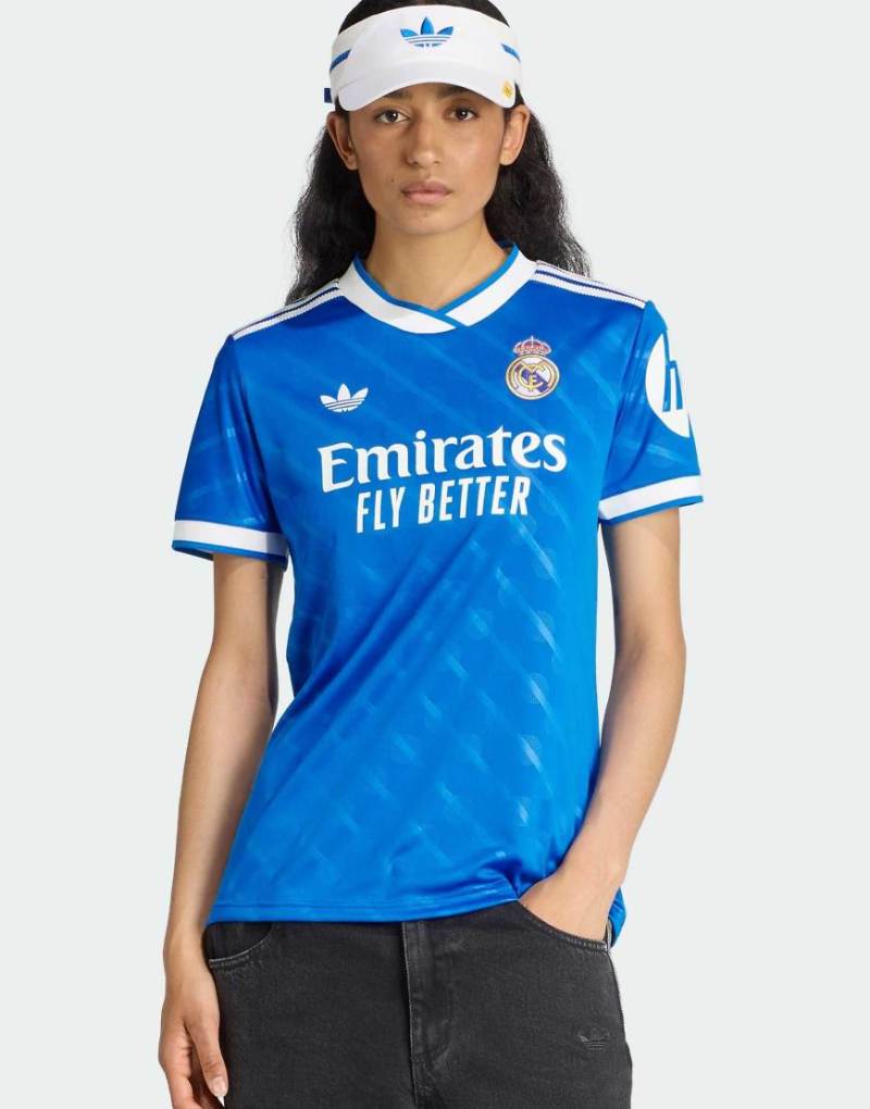 adidas Performance - Real Madrid 25/26 - Ausweich-Trikot in Blue Bird-Blau von adidas performance