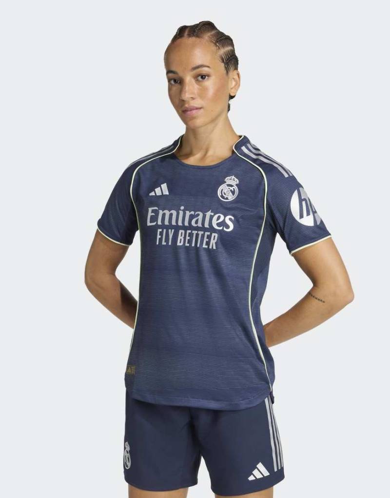 adidas Performance - Real Madrid 25/26 Authentic - Auswärtstrikot in Legend Ink-Schwarz von adidas performance