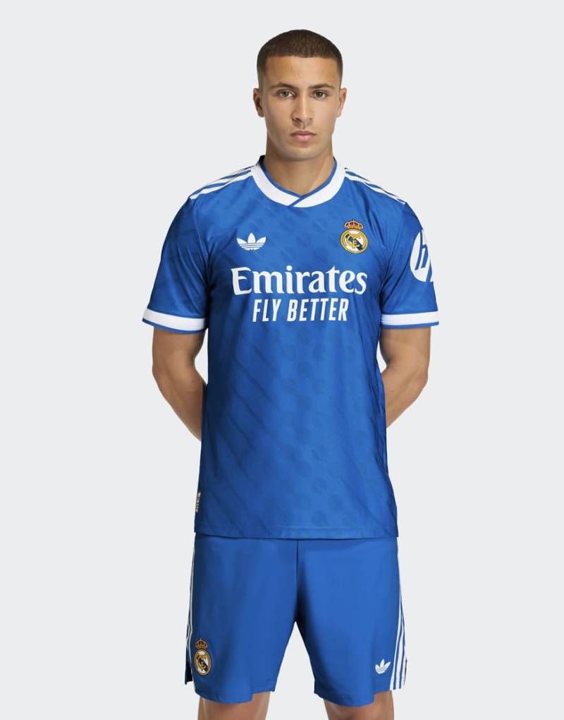 adidas Performance - Real Madrid 25/26 Authentic - Drittes Trikot in Blue Bird-Blau von adidas performance