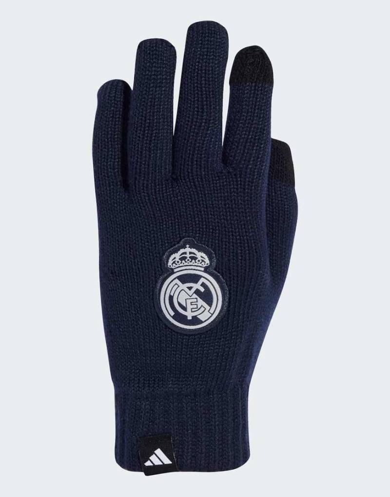 adidas Performance - Real Madrid - Handschuhe in Legend Ink / mattes Silber-Marineblau von adidas performance