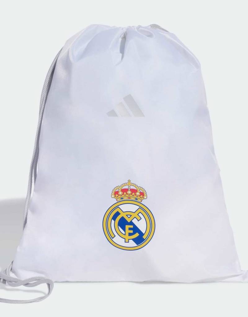 adidas Performance - Real Madrid - Heimspiel-Turnbeutel in Weiß/Bold Gold von adidas performance