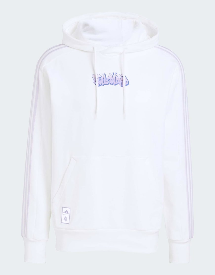 adidas Performance - Real Madrid - Kapuzenpullover in Weiß von adidas performance