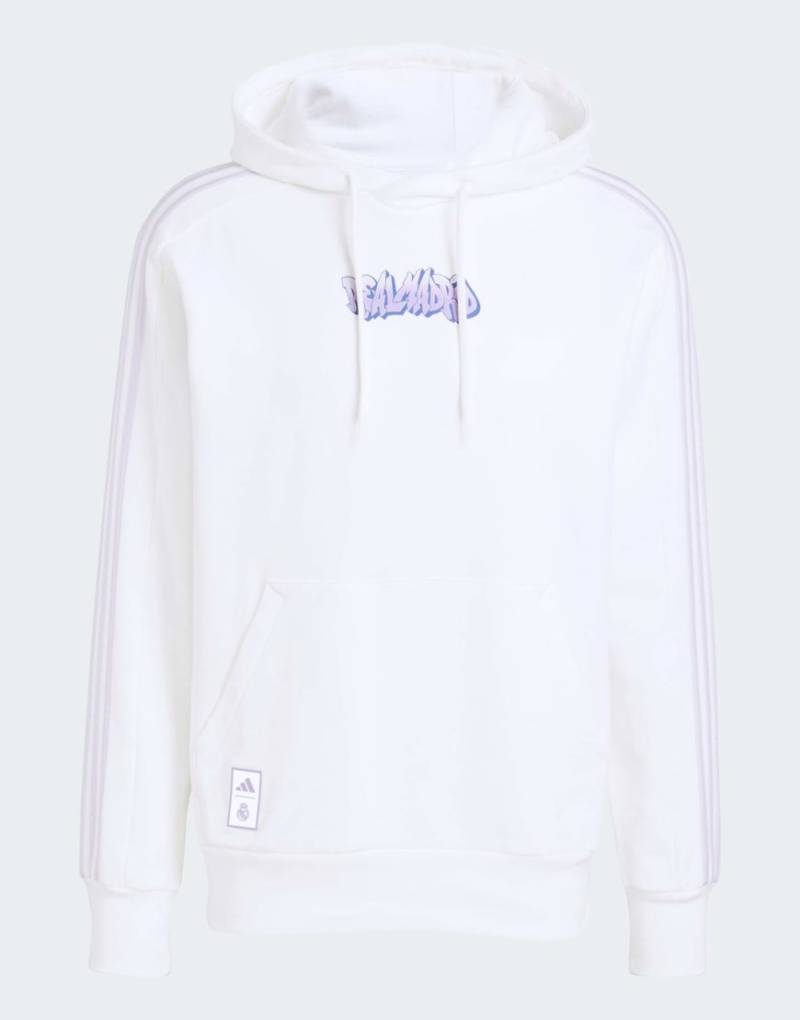 adidas Performance - Real Madrid - Kapuzenpullover in Weiß von adidas performance