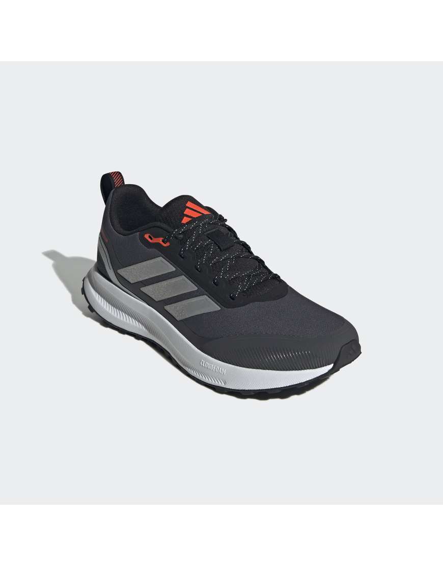 adidas Performance - Runfalcon 5 - Laufschuhe in Core-Schwarz/Metallic-Silber von adidas performance