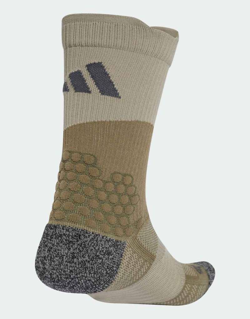 adidas Performance - Runxboost - 1er-Pack Socken in Olive Strata / Silver Pebble /-Grün von adidas performance