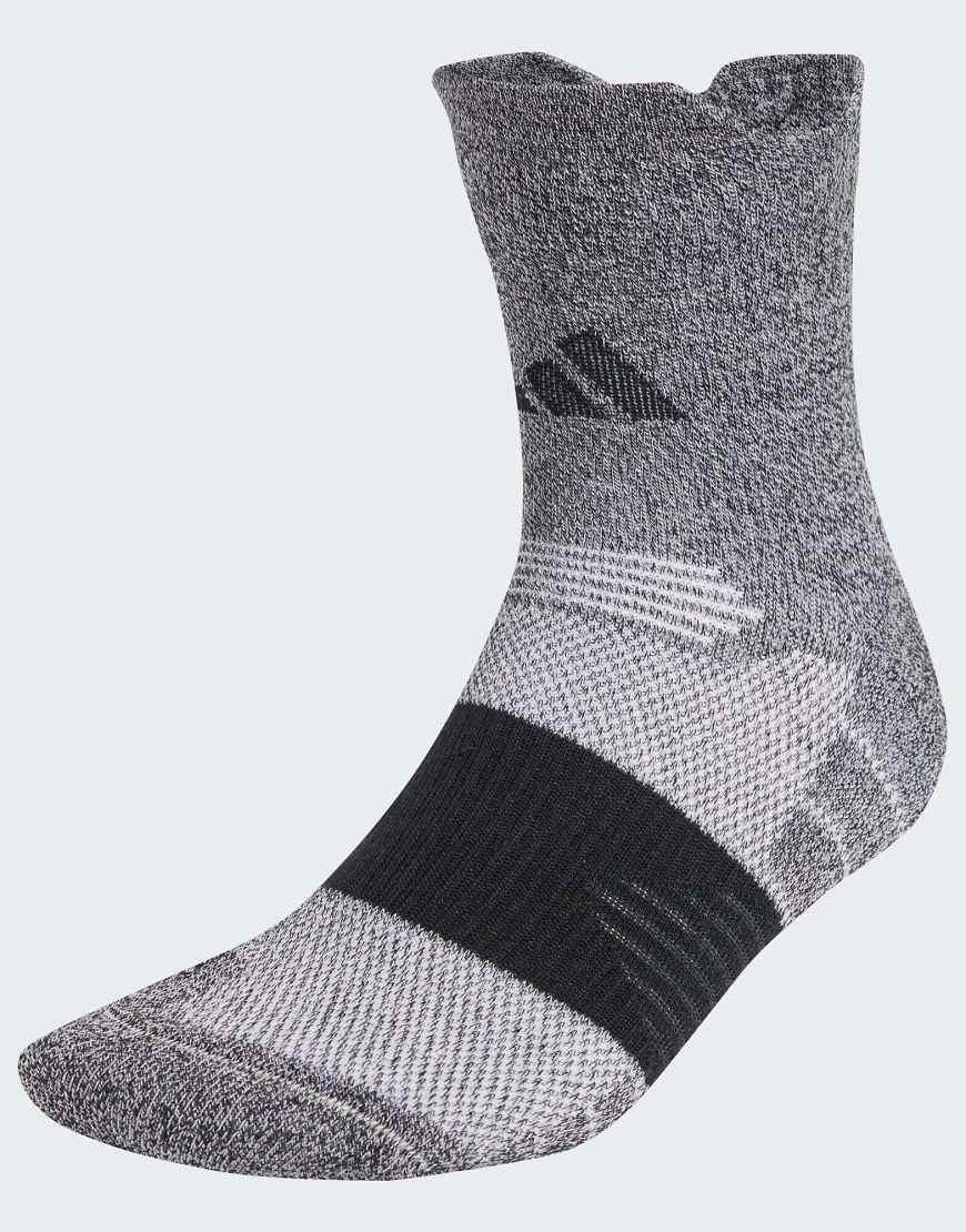 adidas Performance - Runxcushioned - Gepolsterte Socken in Schwarz, Weiß, Schwarz von adidas performance