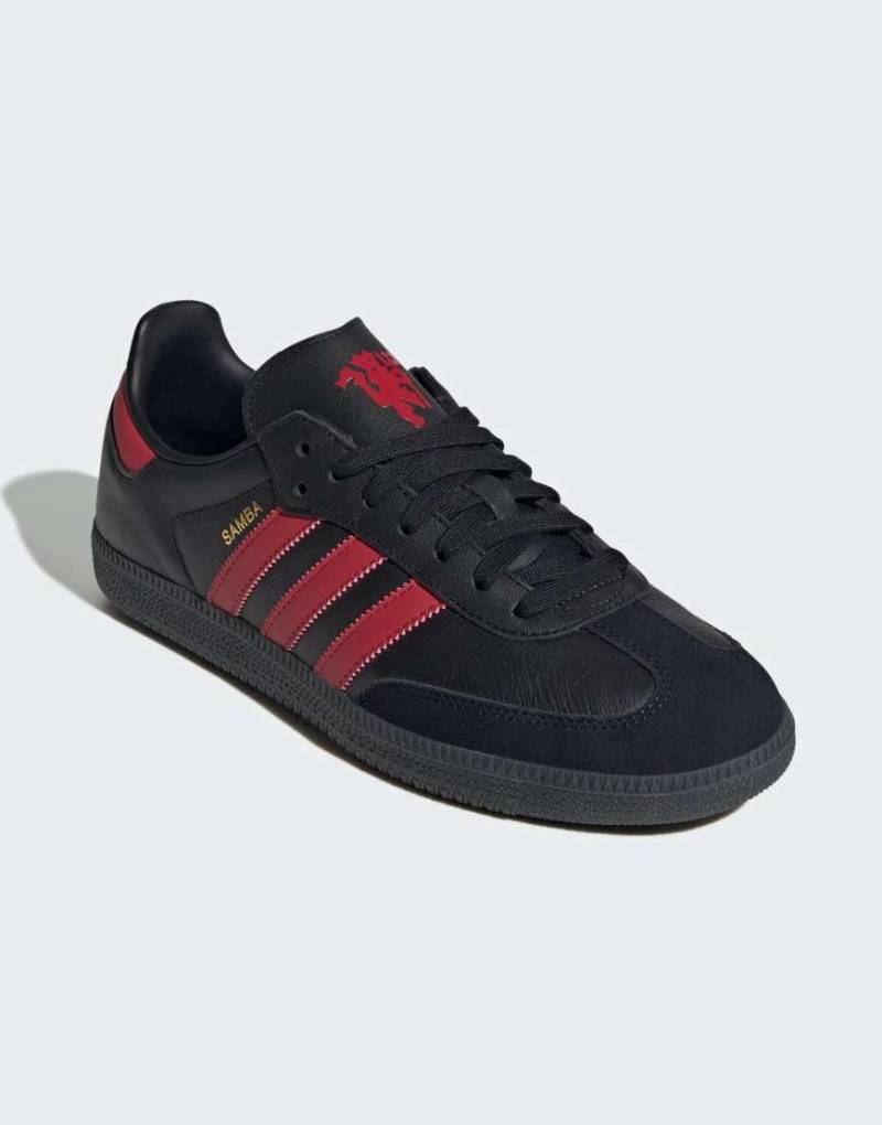 adidas Performance - Samba Manchester United - Schuhe in Schwarz und Mufc Red von adidas performance