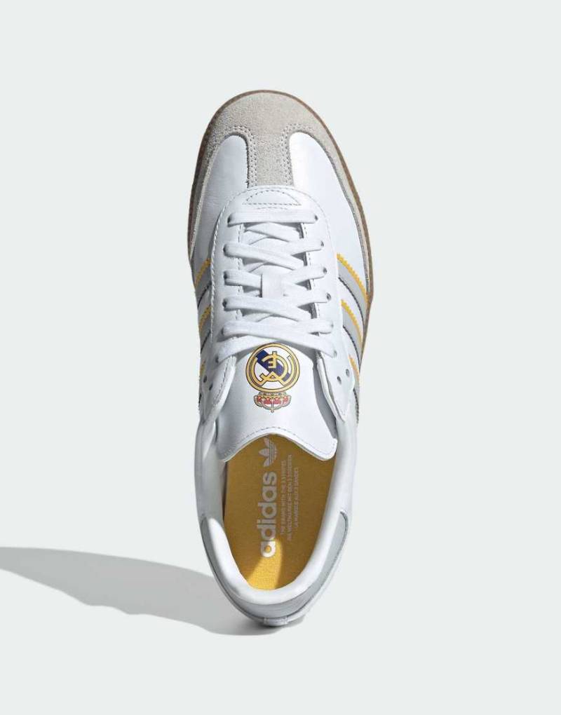 adidas Originals - Real Madrid Samba OG - Sneaker in Weiß und Hellgrau von adidas performance