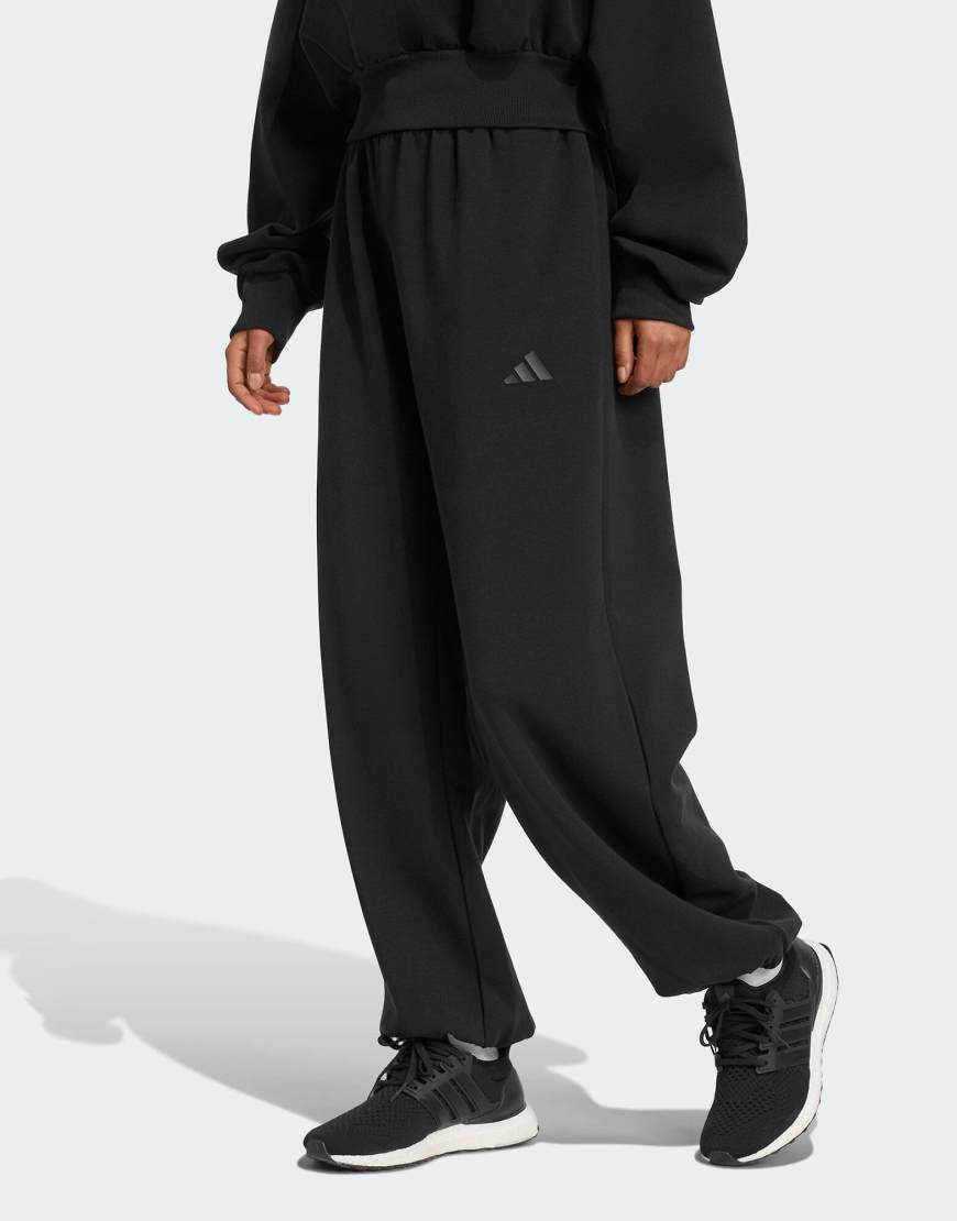 adidas Performance - Soft Lux - Loose-Fit-Hose in Schwarz von adidas performance