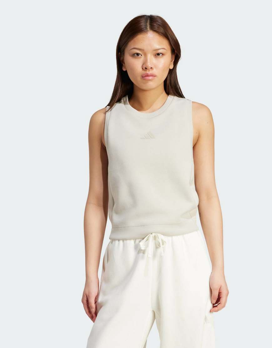 adidas Performance - Soft Lux - Tanktop in Beige-Neutral adidas Performance - Soft Lux - Tanktop in Beige-Neutral von adidas performance