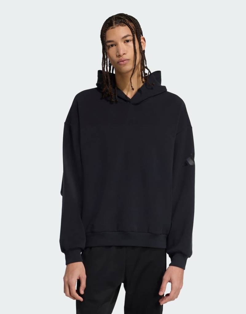 adidas Performance - Soft Luxe - Kapuzenpullover in Schwarz von adidas performance