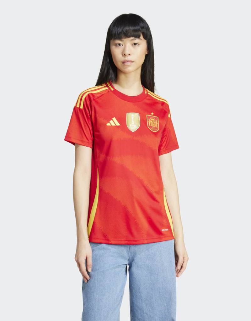 adidas Performance - Spanien 24 - Heimspiel-Trikot in Better Scarlet-Rot von adidas performance