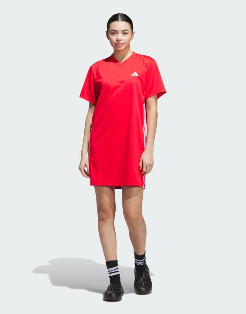 adidas Performance - Sport Craft - Kleid in Pure Ruby-Rot von adidas performance