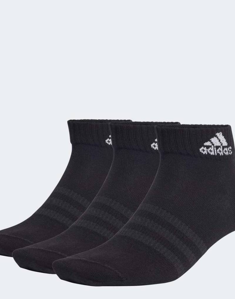 adidas Performance - Sportbekleidung - 6er-Pack dünne, leichte, knöchellange Socken in Schwarz und Weiß von adidas performance