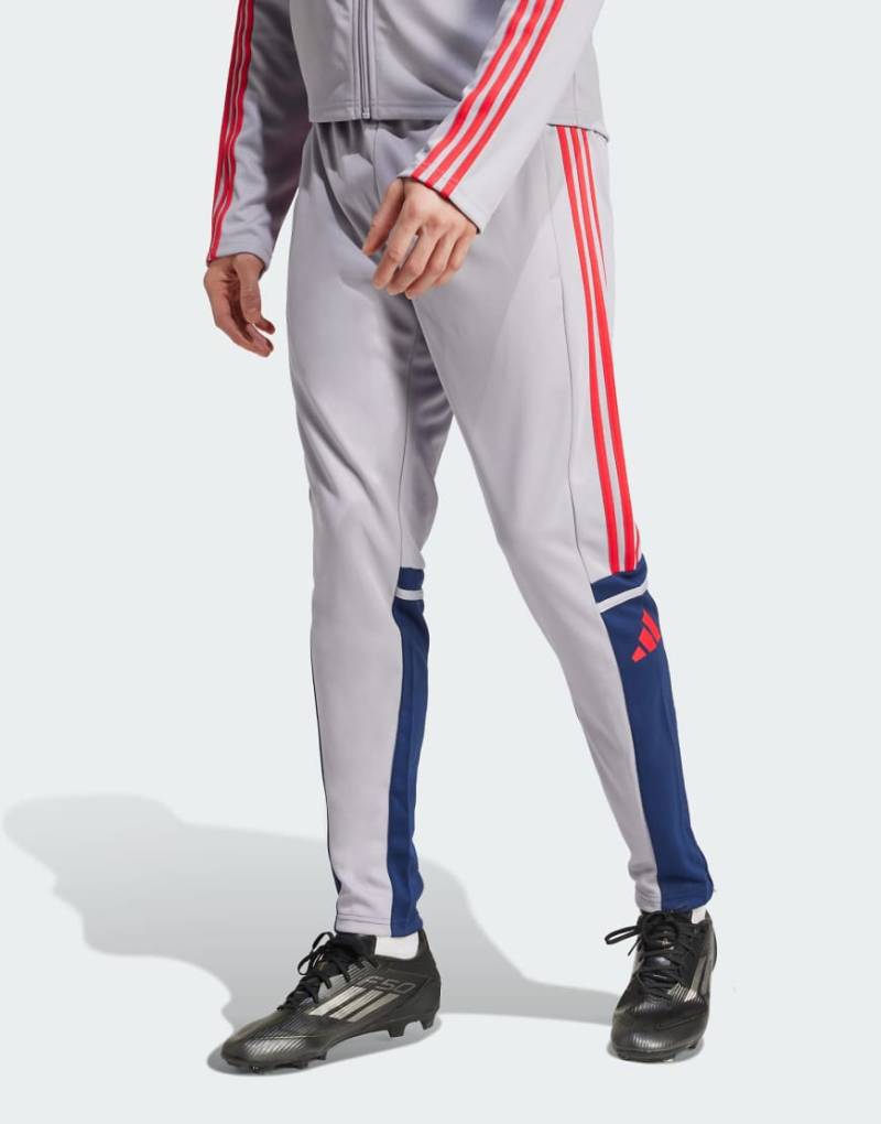 adidas Football - Squadra 25 - Trainingshose in Glory Grey / Team Navy Blue 2-Grau von adidas performance