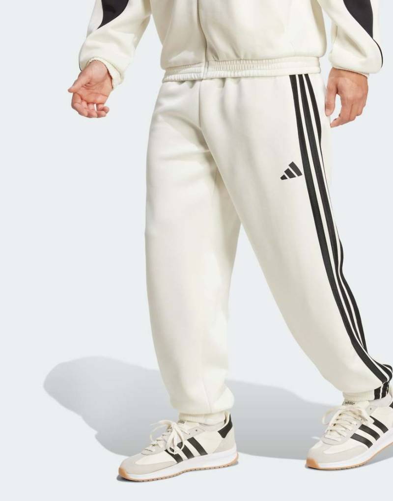 adidas Performance - Stadium - Trainingshose in Wollweiß/Schwarz von adidas performance