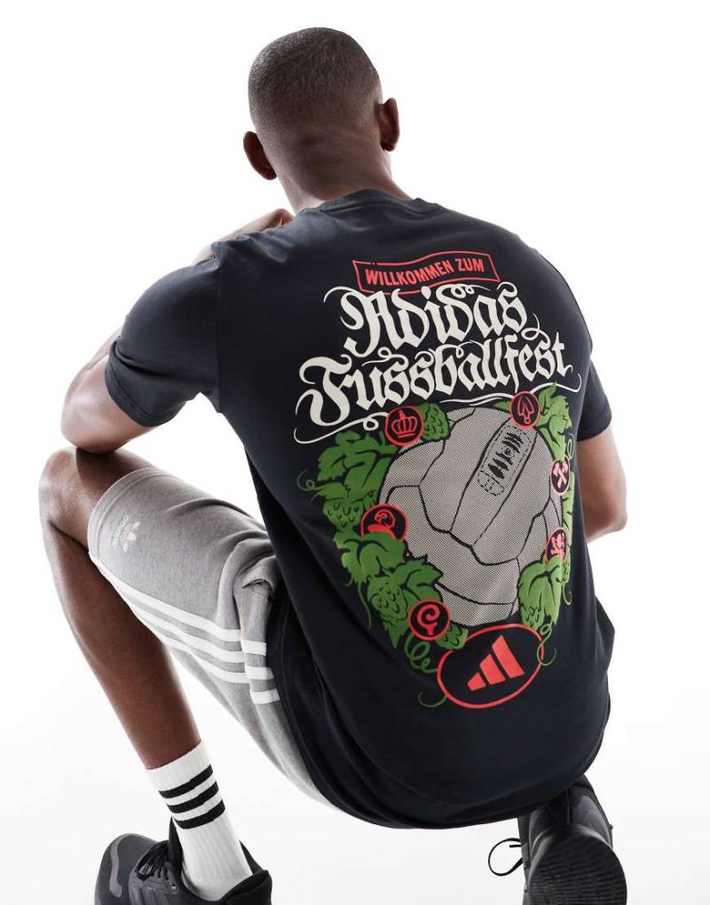 adidas Football - Wiesn - T-Shirt in Schwarz mit Print von adidas performance