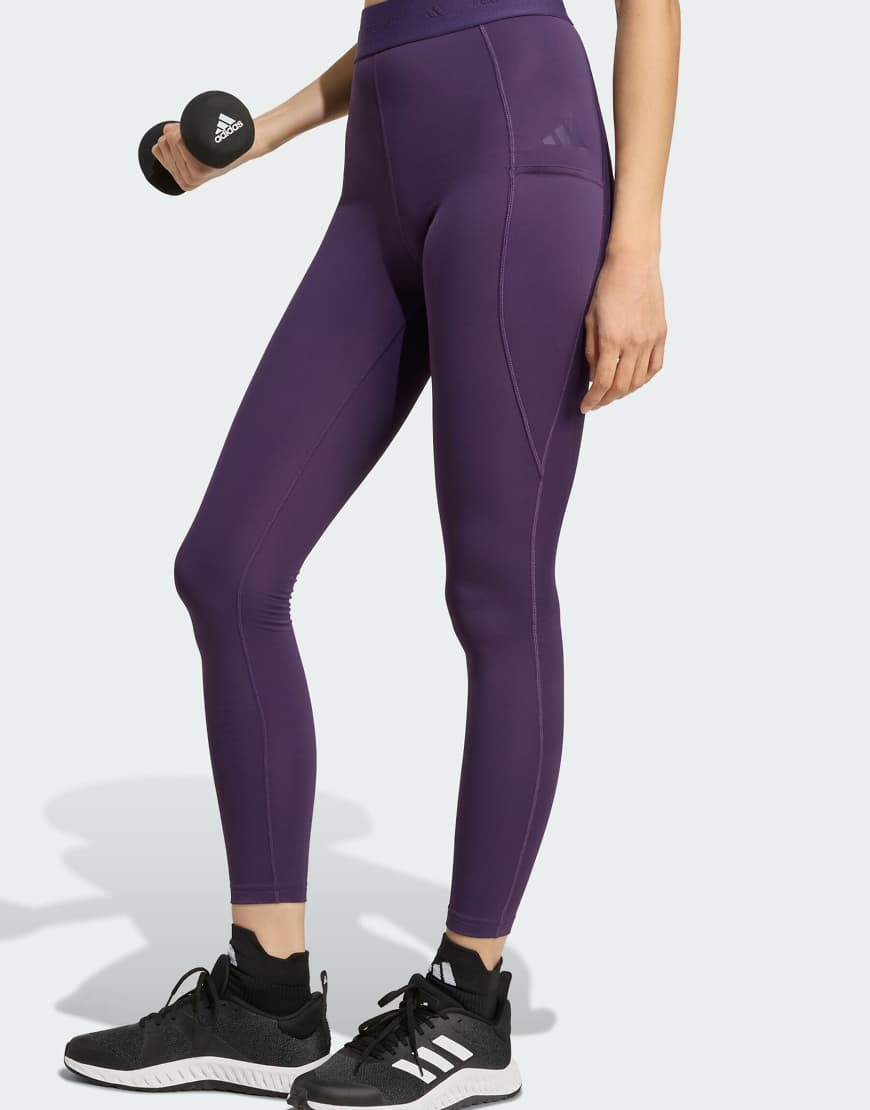adidas Performance - Techfit cold. rdy - Leggings in Aurora Plum-Lila von adidas performance