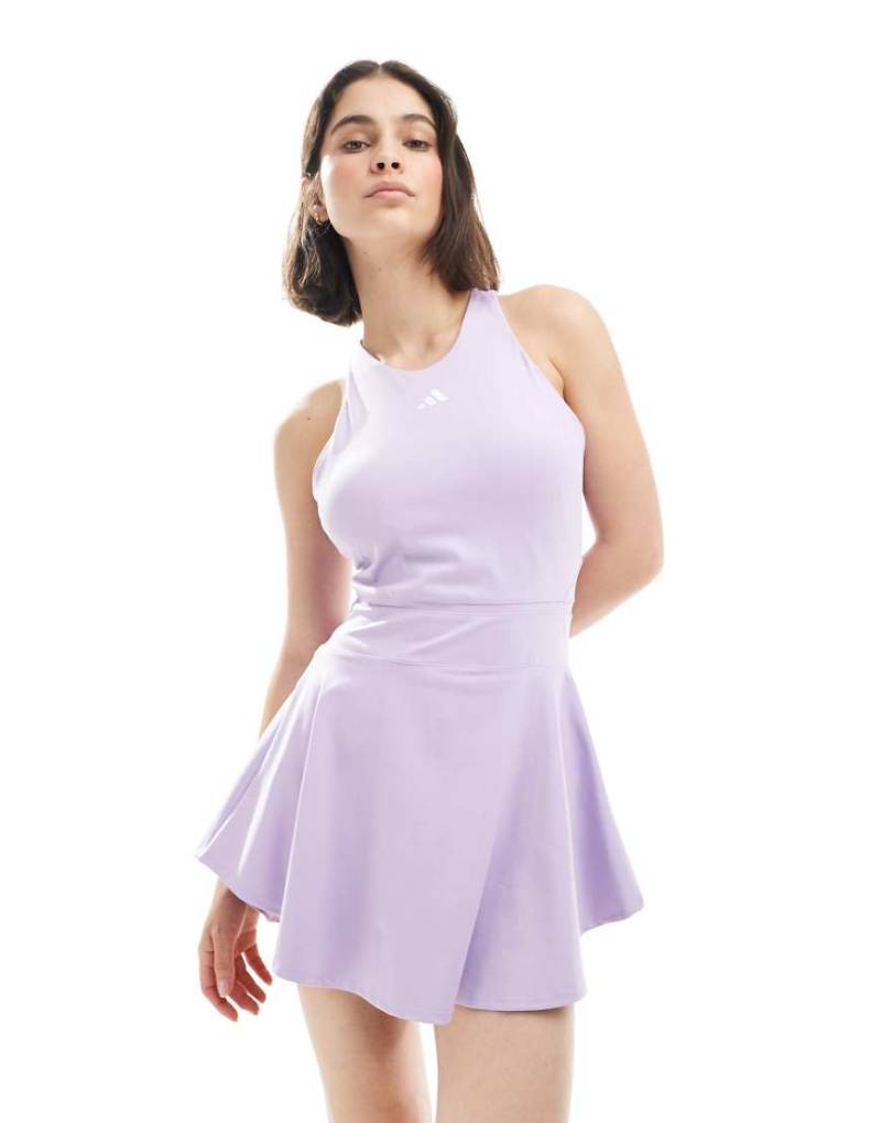 adidas Running - Tennis - Climacool-Y-Kleid in pudrigem Pflaumenlila von adidas performance