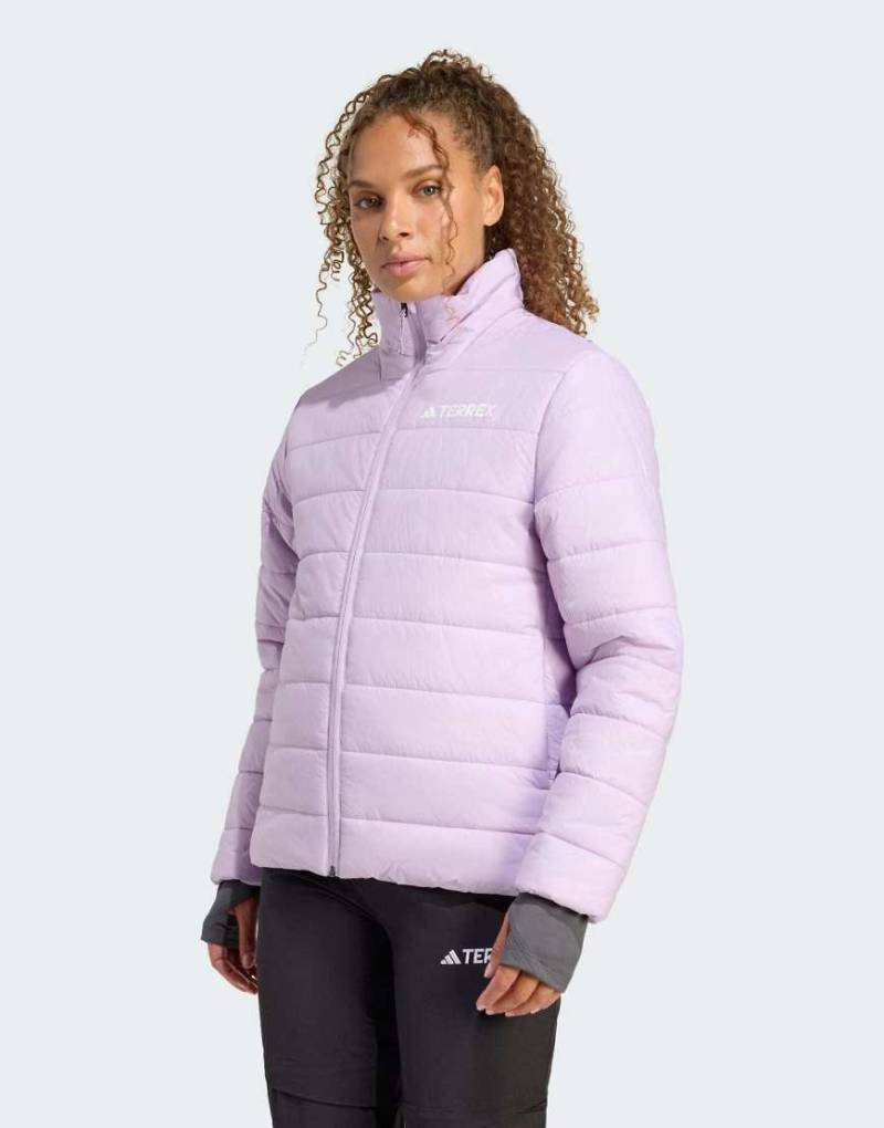 adidas Performance - Terrex Multi Essentials - Isolierte Jacke in Puder-Pflaume-Lila von adidas performance