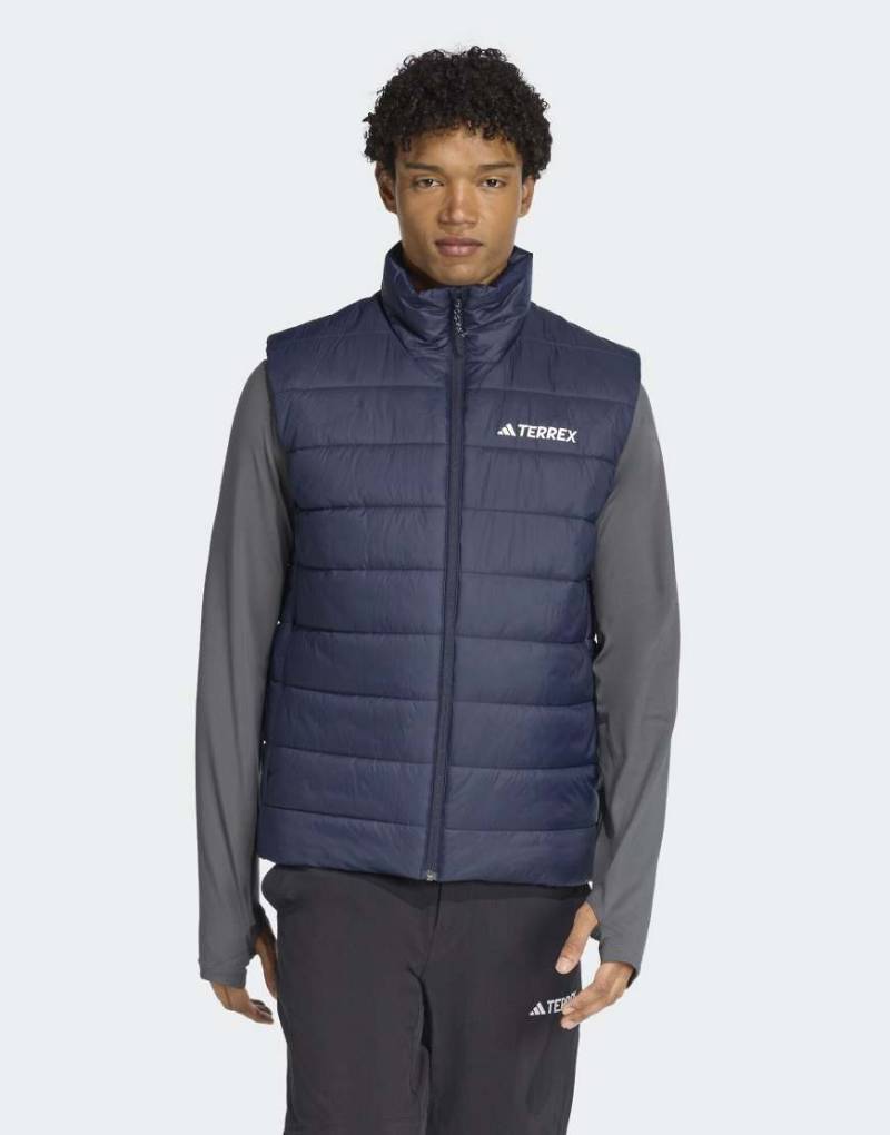 adidas Performance - Terrex Multi Essentials - Wattierte Climawarm-Weste in Legend Ink-Dunkelblau-Schwarz von adidas performance