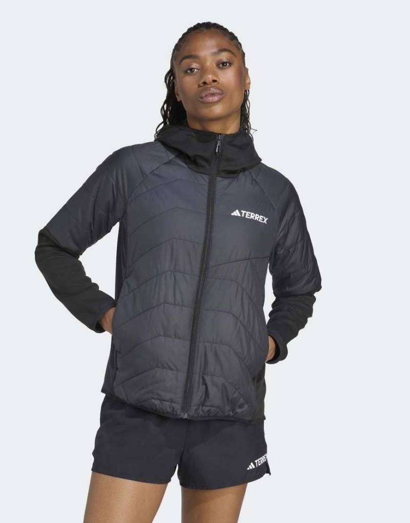 adidas Performance - Terrex Multi - Hybridjacke mit Kapuze und Climawarm-Isolierung in Schwarz von adidas performance