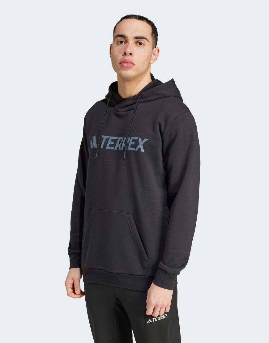 adidas Performance - Terrex Multi - Kapuzenpullover in Schwarz mit großem Logo adidas Performance - Terrex Multi - Kapuzenpullover in Schwarz mit großem Logo von adidas performance
