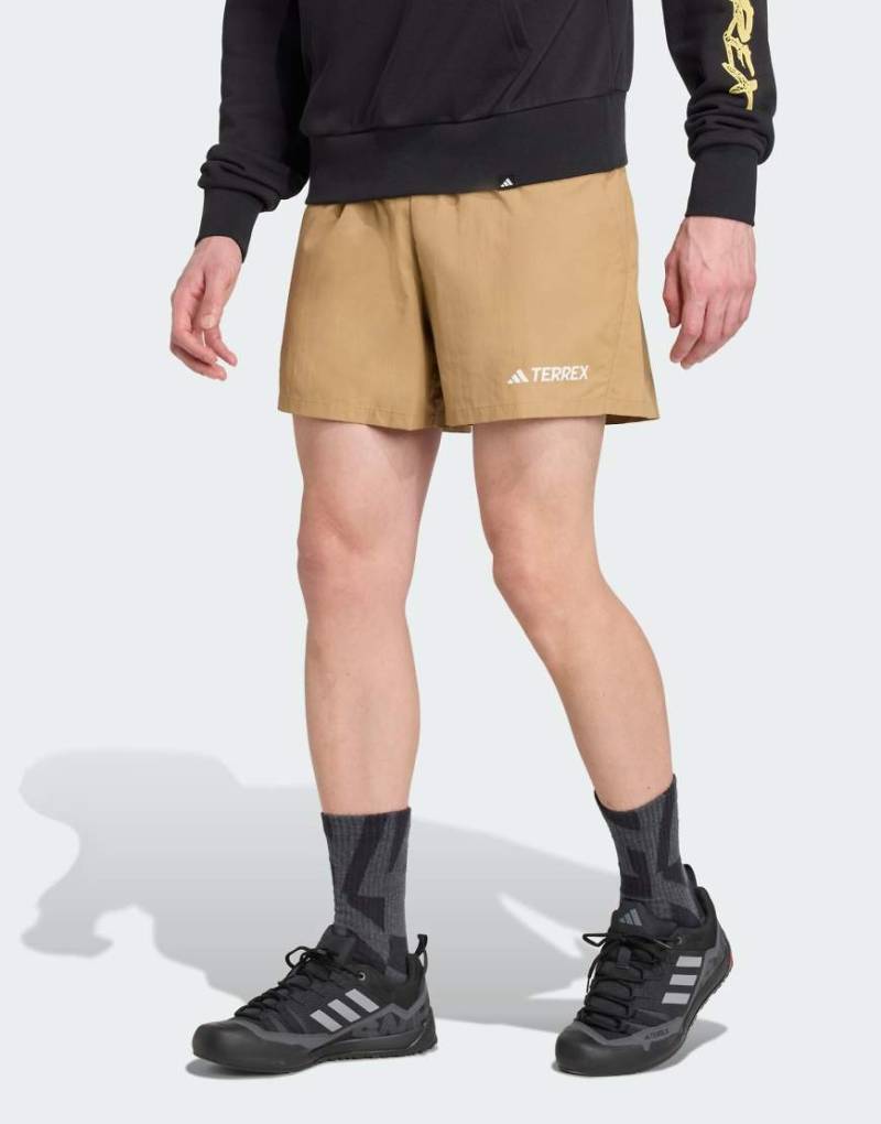 adidas Performance - Terrex Multi - Shorts in Cardboard-Brown von adidas performance
