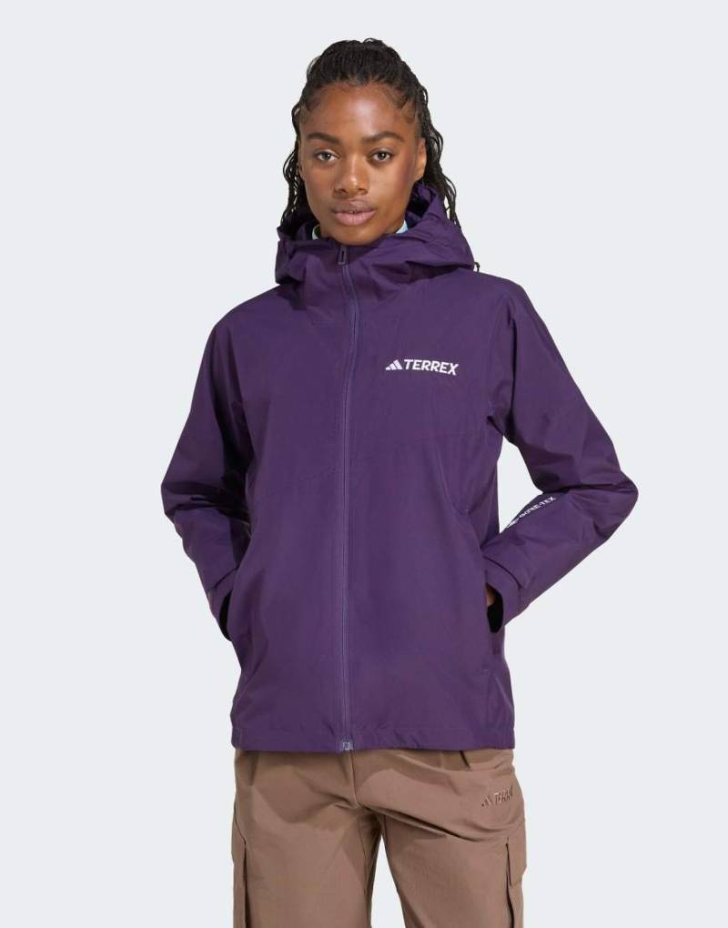 adidas Performance - Terrex Xperior 2L Gore-Tex - Sportjacke in Aurora Plum-Lila von adidas performance