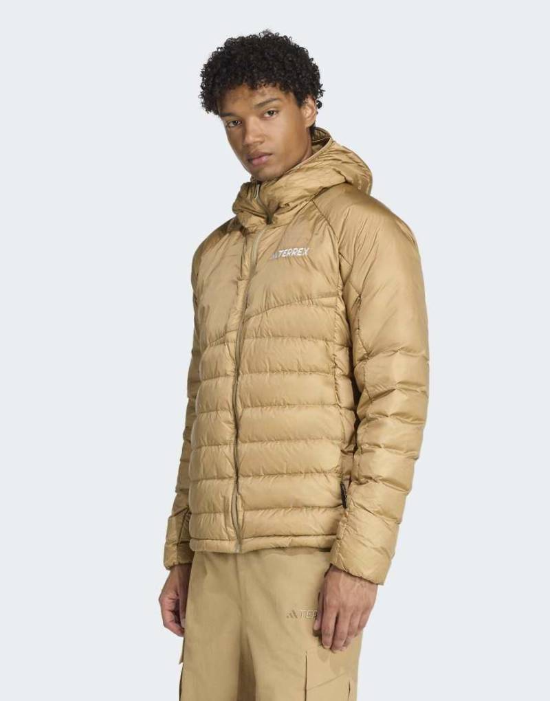 adidas Performance - Terrex Xperior Climawarm+ - Daunenjacke in Kartonbeige-Braun von adidas performance