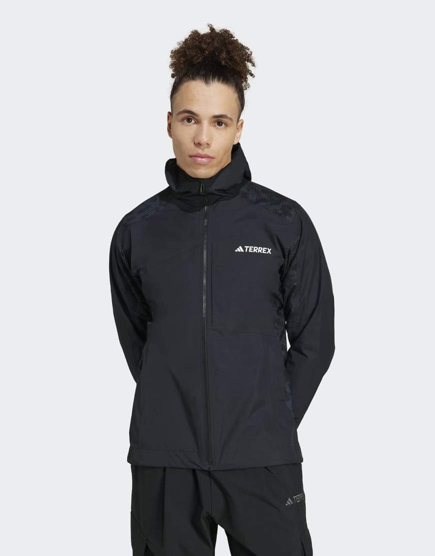 adidas Performance - Terrex Xperior Rain. Rdy - Hybrid-Jacke in Schwarz/Schwarz von adidas performance