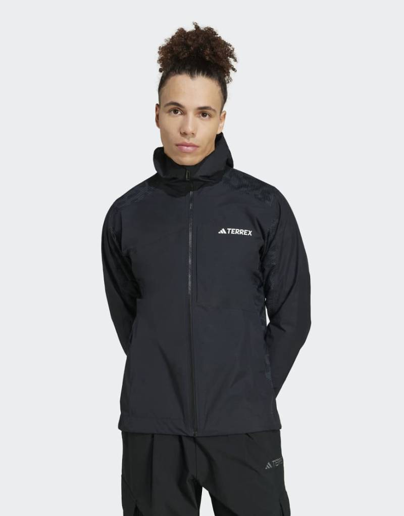 adidas Performance - Terrex Xperior Rain. Rdy - Hybrid-Jacke in Schwarz/Schwarz von adidas performance