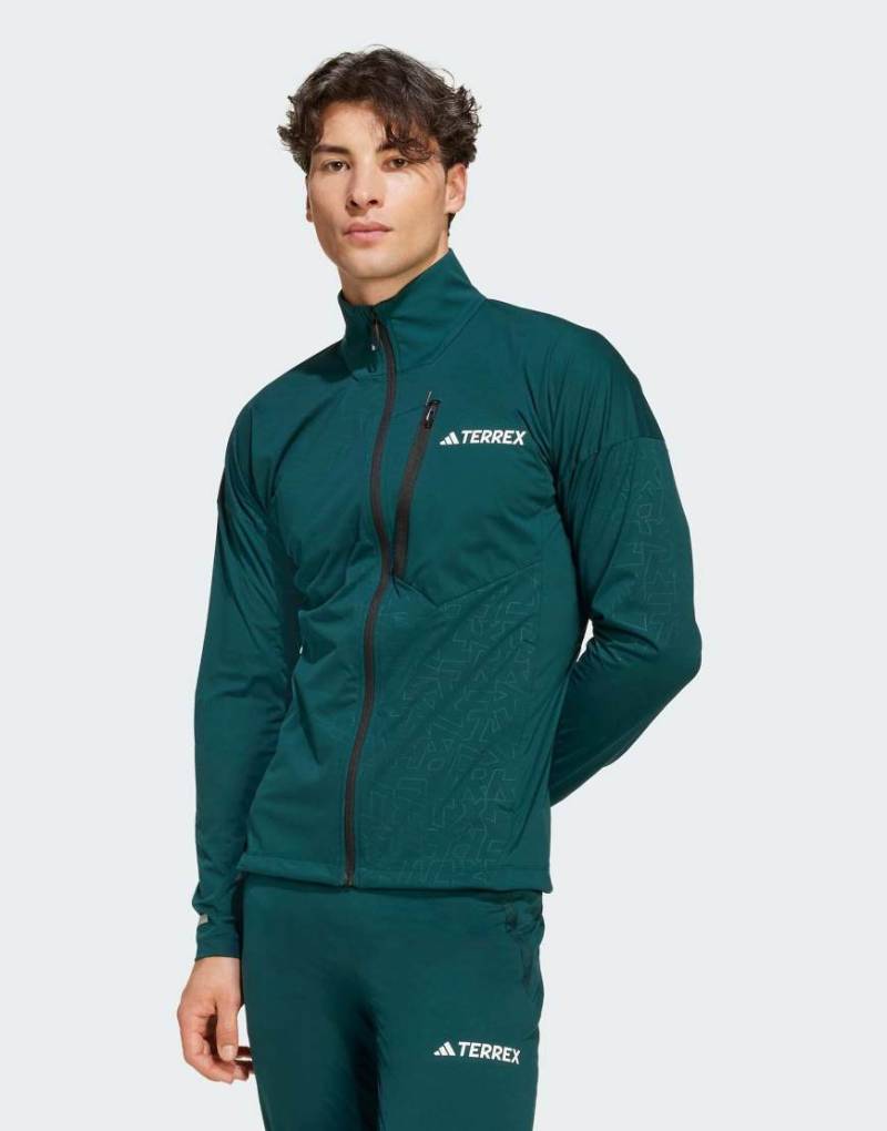 adidas Performance - Terrex Xperior - Softshell-Jacke in Aurora Ivy für Skilanglauf-Grün von adidas performance