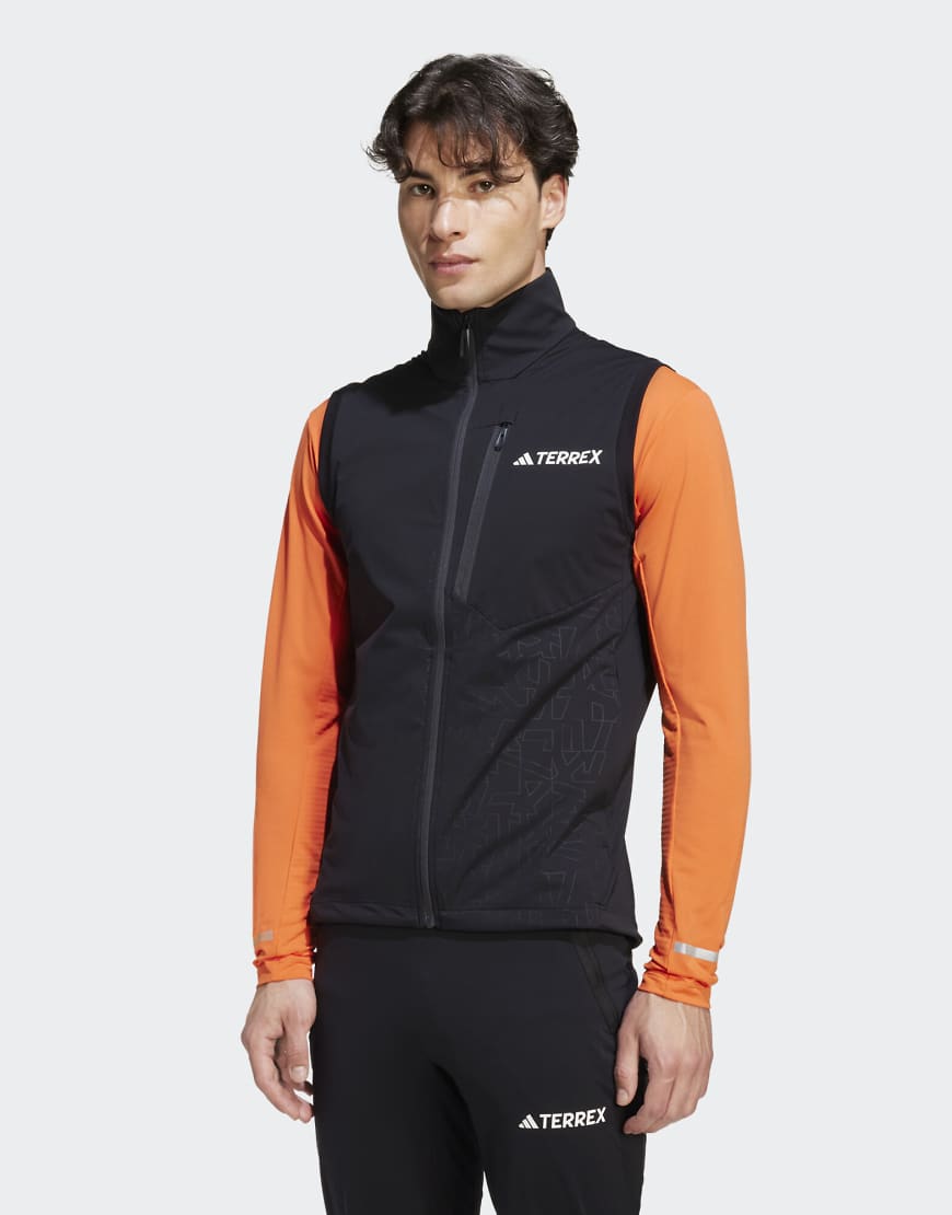 adidas Performance - Terrex Xperior - Softshell-Weste in Schwarz für Skilanglauf von adidas performance
