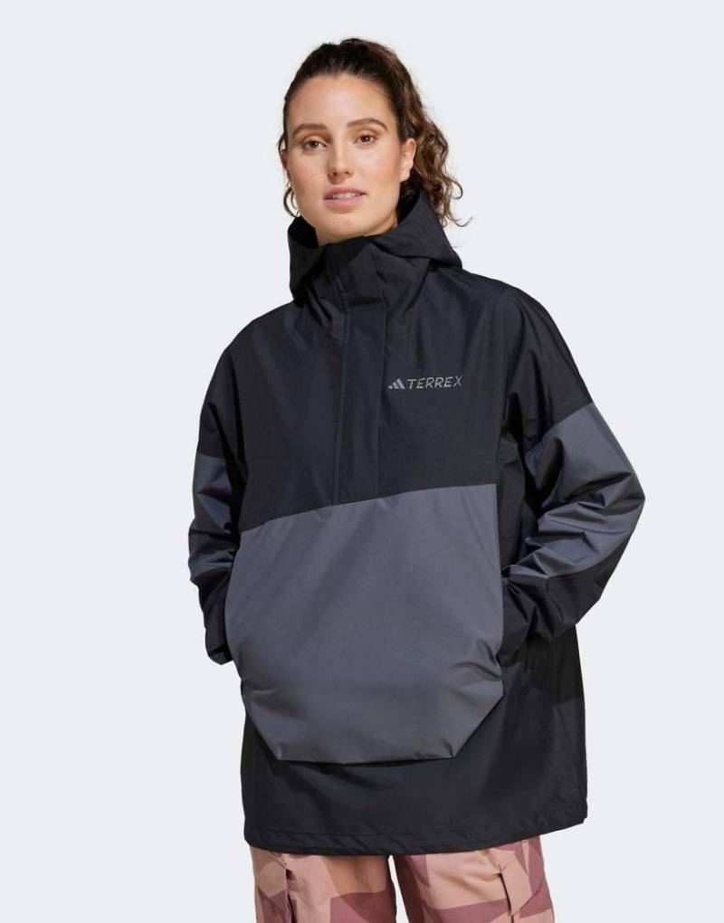adidas Performance - Terrex Xploric 2.5L Climaproof - Anorak in Schwarz/Carbon von adidas performance