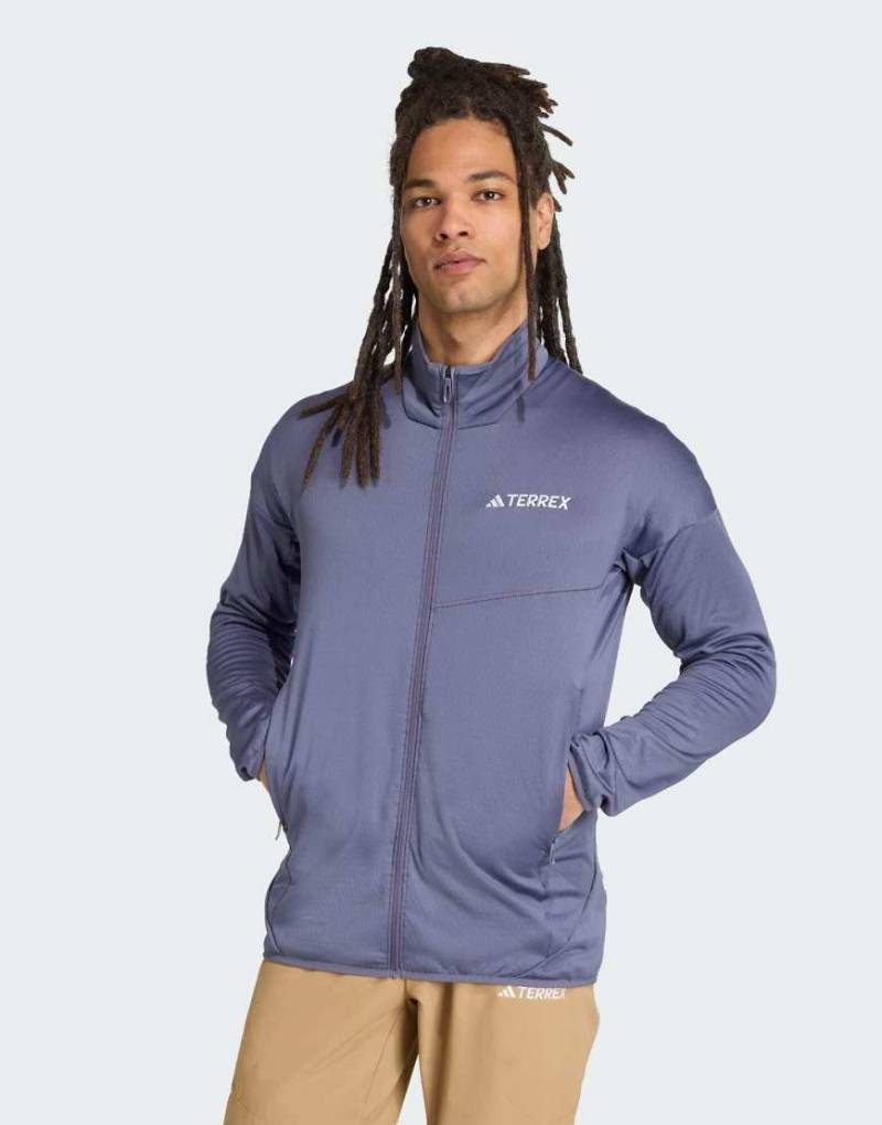 adidas Performance - Terrex xperior climawarm - Leichte Fleece-Jacke in Preloved Violet-Lila von adidas performance
