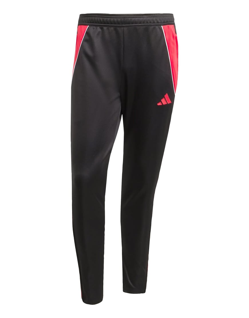 adidas Performance - Tiro 24 - Trainingshose mit schmalem Schnitt in Schwarz und Pure Ruby von adidas performance