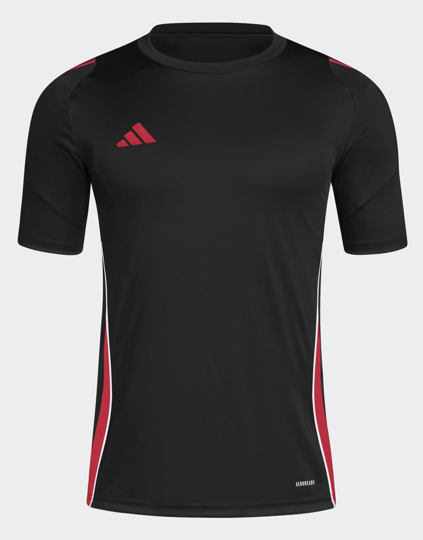 adidas Performance - Tiro 24 - Trikot in Schwarz / Pure Ruby von adidas performance