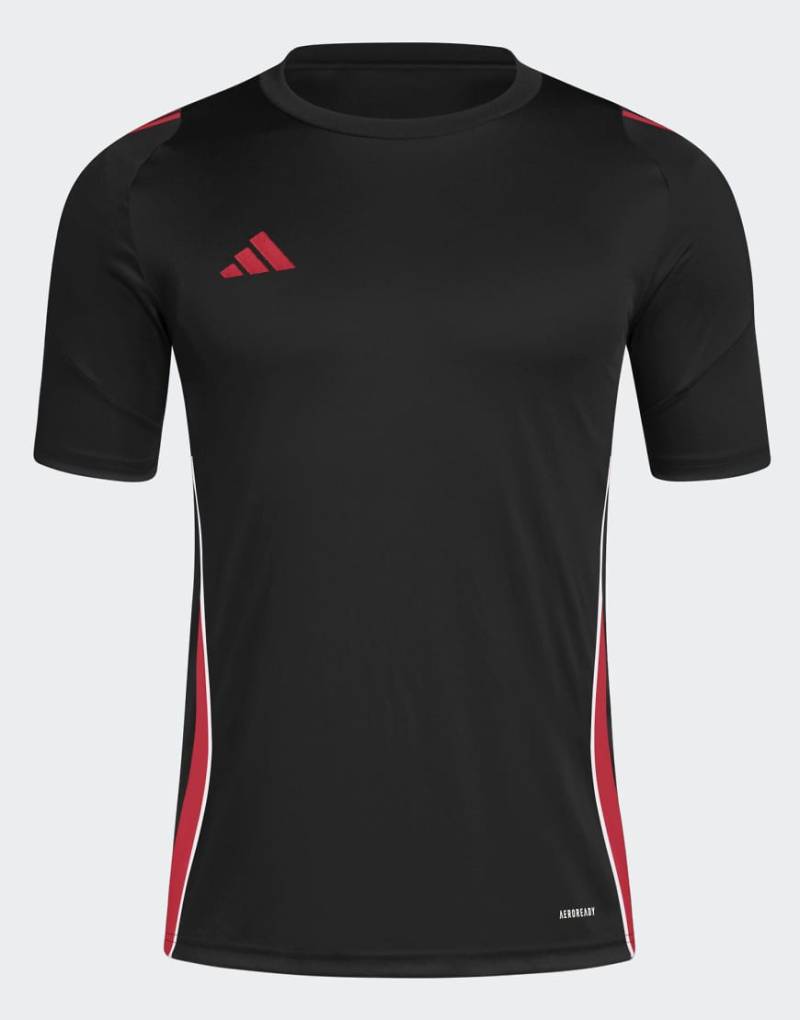 adidas Performance - Tiro 24 - Trikot in Schwarz / Pure Ruby von adidas performance