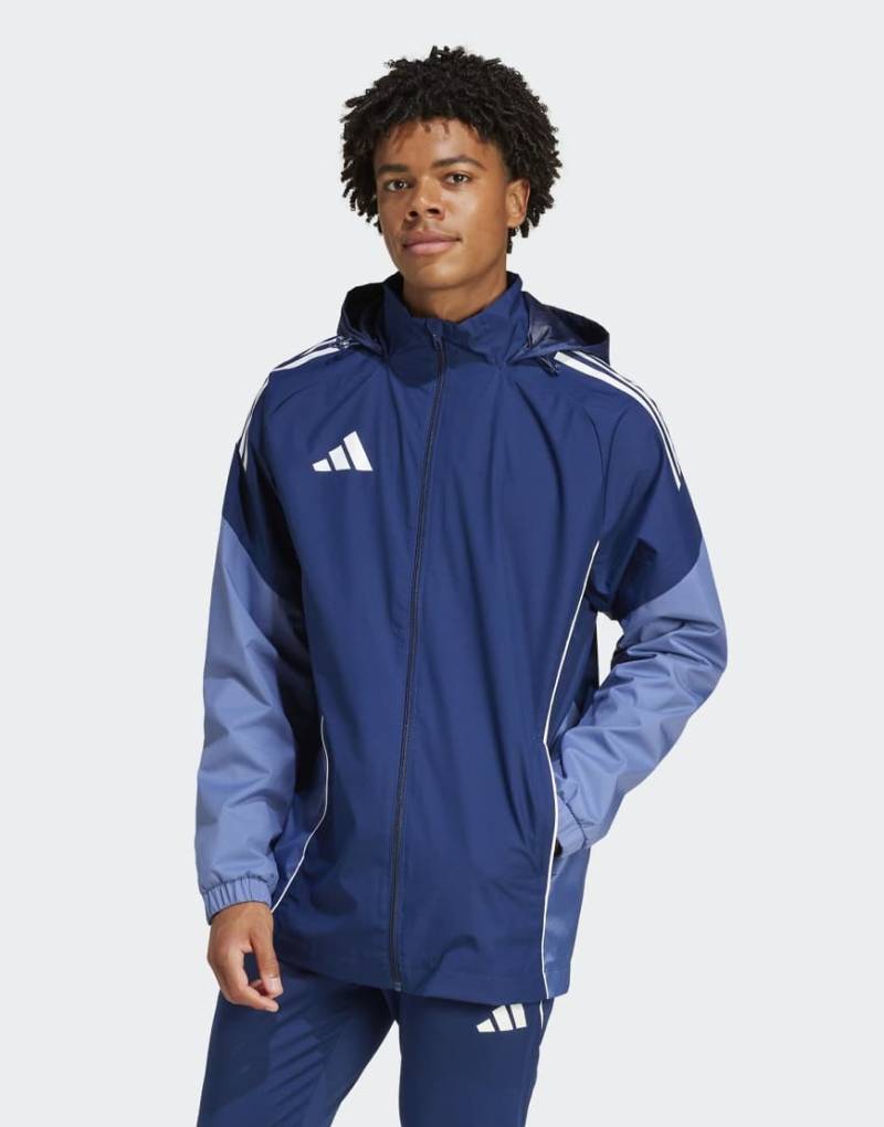 adidas Performance - Tiro 25 Competition - Allwetterjacke in Team Marineblau 2/Crew Blau von adidas performance
