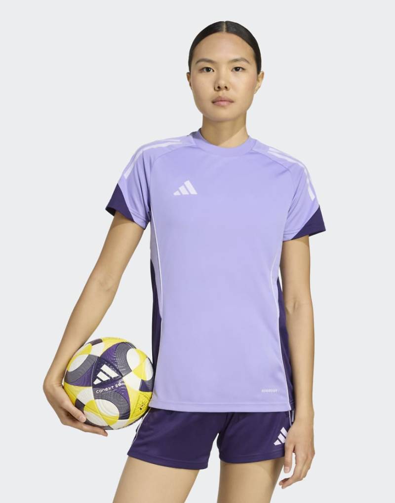 adidas Performance - Tiro 25 Competition - Trainingstrikot in hellem Lila von adidas performance