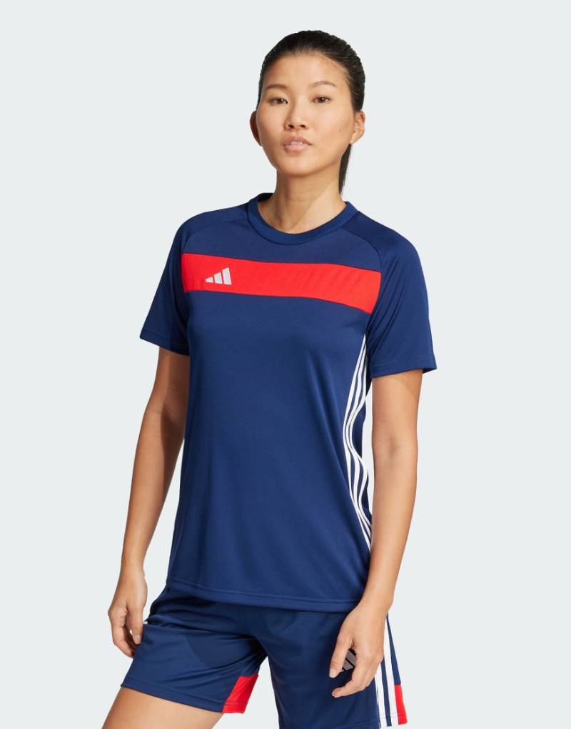 adidas Performance - Tiro 25 Essentials - Trikot in Team Navy und Rot-Blau von adidas performance
