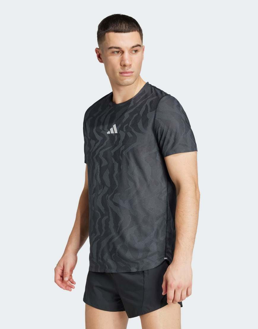 adidas Performance - Ultimate Running Engineered - T-Shirt in Schwarz mit climacool+ Technologie von adidas performance