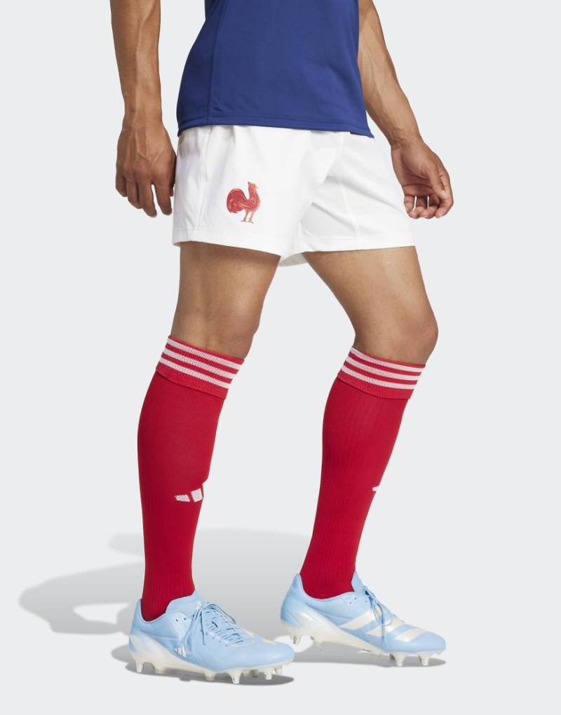 adidas Performance - Weiße Shorts im Heimspiel-Design des französischen Rugbyteams von adidas performance