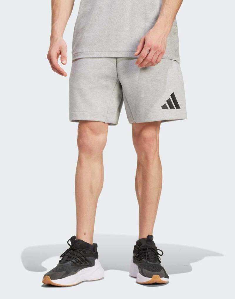 adidas Performance - Z. N.E. - Shorts in meliertem Mittelgrau von adidas performance