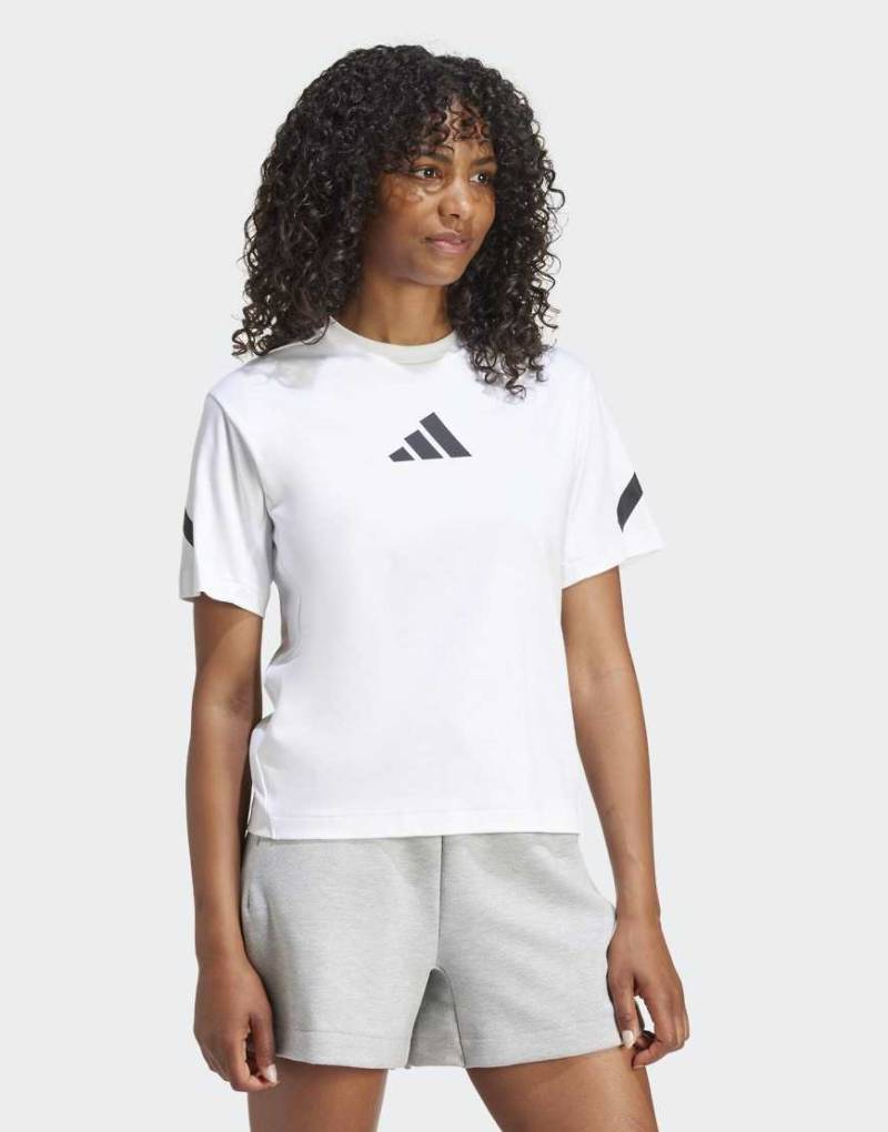 adidas Performance - Z. N.E. - T-Shirt in Weiß von adidas performance