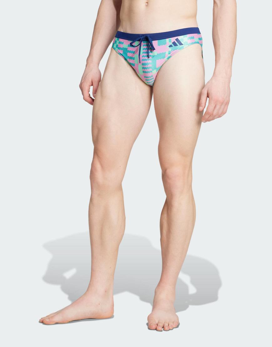 adidas Performance - adidas Tom Daley - Badehose in Pure Teal / Dunkelblau von adidas performance